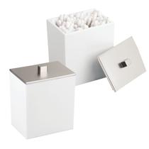 Apothecary Canister MDesign Lumiere Collection, pacote com 2 unidades, branco Apothecary Canister MDesign Lumiere Collection, pacote com 2 unidades, branco