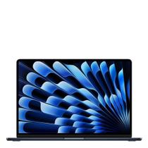 Apple Macbook Air 15", M4, com CPU de 10 núcleos, GPU de 10 núcleos, 24GB RAM, 512GB SSD - Meia-noite