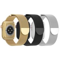 Apple Watch Band Steezrd em malha de aço inoxidável, pacote com 3, 38-49 mm Apple Watch Band Steezrd em malha de aço inoxidável, pacote com 3, 38-49 mm