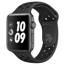 Apple Watch Nike+, 42 mm, Alumínio Cinza Espacial, Pulseira Esportiva Nike Preto e Fecho Clássico - MQL42BZ/A