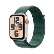 Apple Watch SE GPS, Caixa Estelar de Alumínio de 44 mm, Pulseira Loop Esportiva Verde-Lago - MXEW3BE/A