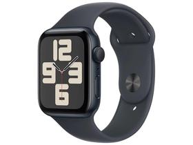 Apple.Watch.SE.GPS Caixa Meia noite Alumínio 44mm Pulseira Esportiva Meia noite Tamnho M.G