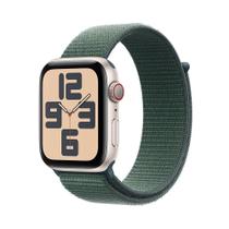 Apple Watch SE GPS + Cellular Caixa estelar de alumínio 44 mm Pulseira loop esportiva verde-lago