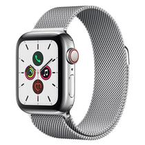 Apple Watch Seri 5 Cell+ GPS 40 mm Aço Inoxid Prata, Puls de Aço Inoxid Prata/Fecho Magnét MWX52BZ/A