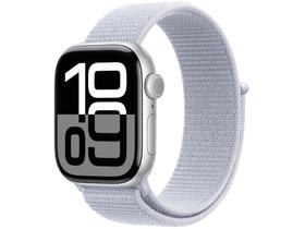 Apple Watch Series 10 GPS Caixa Prateada de Alumínio 42mm Pulseira Loop Esportiva Nuvem Azul