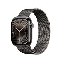 Apple Watch Series 10 GPS + Cellular Caixa ardósia de titânio 42 mm Pulseira ardósia estilo milanês