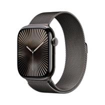 Apple Watch Series 10 GPS + Cellular Caixa ardósia de titânio 46 mm Pulseira ardósia estilo milanês M/G