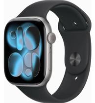 Apple.Watch.Series.11 GPS Caixa cinzaespacial alumínio 46mm Pulseira esportiva preta M.G