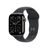 Apple Watch Series 11 GPS + Cellular Caixa Ardósia de Titânio 42mm Pulseira Esportiva Preta M/G