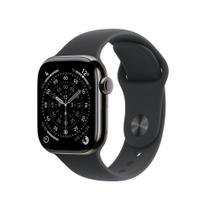 Apple Watch Series 11 GPS + Cellular, Caixa ardósia de titânio de 42 mm, Pulseira esportiva Preta, Tamanho P/M - MF8R4AM/A