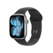 Apple Watch Series 11 GPS + Cellular - Caixa cinza-espacial de alumínio 42 mm - Pulseira esportiva preta M/G