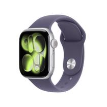 Apple Watch Series 11 GPS + Cellular - Caixa prateada de alumínio 42 mm - Pulseira esportiva roxo-névoa M/G