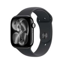 Apple Watch Series 11 GPS Cellular Caixa preta brilhante de alumínio 46 mm Pulseira esportiva preta P M