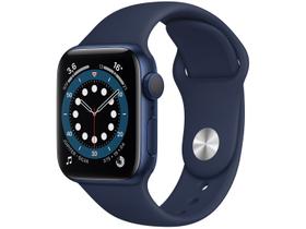 Apple Watch Series 6 40mm Azul GPS - Pulseira Esportiva Marinho-escuro