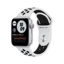 Apple Watch Series 6 (GPS) 40mm caixa prateada de alumínio com pulseira esportiva Nike platina/preta