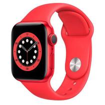 Apple Watch Series 6 (PRODUCT) RED, 40mm, GPS, com Pulseira Esportiva Vermelha