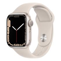 Apple Watch Series 7, 41MM, GPS, Caixa de Alumínio e Pulseira Esportiva Estelar - MKMY3LL/A