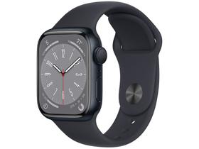 Apple Watch Series 8 41mm GPS + Cellular Caixa Meia-noite Alumínio Pulseira Esportiva