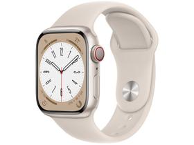 Apple Watch Series 8 45mm GPS + Cellular Caixa Estelar Alumínio Pulseira Esportiva