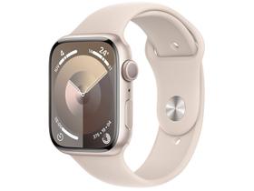 Apple Watch Series 9 GPS Caixa Estelar de Alumínio 45mm Pulseira Esportiva Estelar M/G