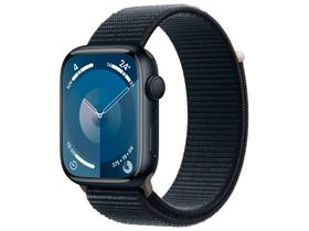 Apple Watch Series 9 GPS Caixa Meia-noite de Alumínio 45mm Pulseira Loop Esportiva Meia-noite (Neutro em Carbono)