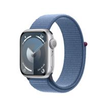 Apple Watch Series 9 GPS Caixa prateada de alumínio 41 mm Pulseira loop esportiva azul-inverno (neutro em carbono)