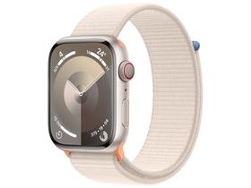Apple Watch Series 9 GPS + Cellular Caixa Estelar de Alumínio 45mm Pulseira Loop Esportiva Estelar (Neutro em Carbono)