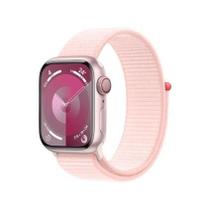 Apple Watch Series 9 GPS + Cellular Caixa rosa de alumínio 41 mm Pulseira loop esportiva rosa-clara (neutro em carbono)