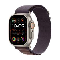 Apple Watch Ultra 2 49mm GPS + Cellular, Caixa de Titânio, Pulseira Loop Alpina Índigo, Tamanho M, Neutro em Carbono - MRET3BZ/A