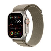 Apple Watch Ultra 2 GPS + Cellular Caixa de titânio de 49 mm Pulseira loop Alpina oliva M (neutro em carbono)