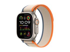 Apple Watch Ultra 2 GPS + Cellular Caixa de Titânio de 49mm Pulseira Loop Trail Laranja/Bege M/G (Neutro em Carbono)