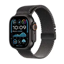 Apple Watch Ultra 2 GPS + Cellular Caixa preta de titânio de 49 mm Pulseira preta estilo milanês de titânio P