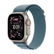 Apple Watch Ultra 3 GPS + Cellular - Caixa natural de titânio 49 mm - Pulseira loop Alpina azul-clara M