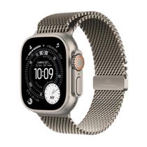 Apple Watch Ultra 3 GPS + Cellular - Caixa natural de titânio 49 mm - Pulseira natural estilo milanês de titânio G