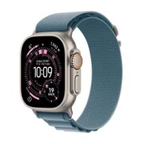 Apple Watch Ultra 3 GPS + Cellular Caixa Natural de Titânio 49mm Pulseira Loop Alpina Azul-clara G