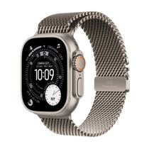 Apple Watch Ultra 3 GPS + Cellular, Caixa Natural de Titânio de 49 mm, Pulseira Natural Estilo Milanês de Titânio, M - MEWY4BE/A Apple Watch Ultra 3 GPS + Cellular, Caixa Natural de Titânio de 49 mm, Pulseira Natural Estilo Milanês de Titânio, M - MEWY4BE/A