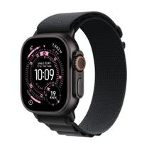 Apple Watch Ultra 3 GPS + Cellular - Caixa preta de titânio 49 mm - Pulseira loop Alpina preta P Apple Watch Ultra 3 GPS + Cellular - Caixa preta de titânio 49 mm - Pulseira loop Alpina preta P