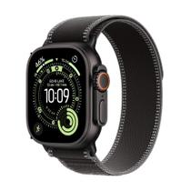Apple Watch Ultra 3 GPS + Cellular - Caixa preta de titânio 49 mm - Pulseira loop Trail preta/carvão P/M