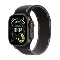 Apple Watch Ultra 3 GPS + Cellular - Caixa preta de titânio 49 mm - Pulseira loop Trail preta/carvão P/M