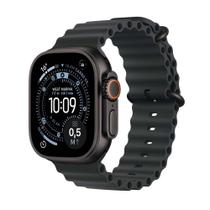 Apple Watch Ultra 3 GPS + Cellular Caixa Preta de Titânio 49mm Pulseira Oceano Preta