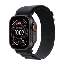 Apple Watch Ultra 3 GPS + Cellular, Caixa Preta de Titânio de 49 mm, Pulseira loop Alpina Preta, M - MF0V4BE/A