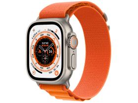 Apple Watch Ultra 49mm GPS + Cellular Caixa Titânio Pulseira Loop Alpina Laranja