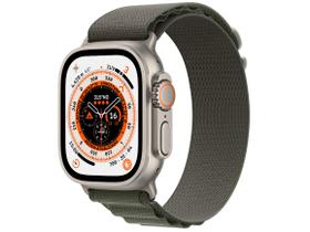 Apple Watch Ultra GPS + Cellular 49mm Caixa de Titânio Pulseira Loop Alpina Verde