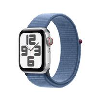 AppleWatchSE GPS Caixa prateada de alumínio 44mm Pulseira loop esportiva azul-inverno