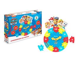Aprendendo As Horas Com Patrulha Canina Pedagógico 13 Peças