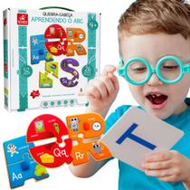 Aprendendo o ABC Quebra-Cabeça Infantil Educativo Pedagogico
