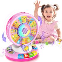 Aprendendo Toy Duchong Spin and Sing Alphabet Zoo de 1 a 3 anos