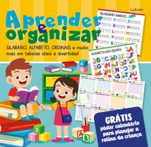 Aprender e Organizar: Poster - Silabário, Alfabeto, Ordinais e muito mais em tabelas úteis e divertidas!