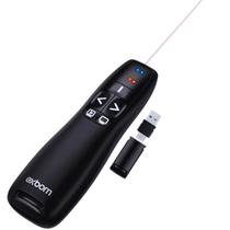 Apresentador de Slides Sem Fio com Ponteiro Laser, Alcance de 30m, Conexão USB 2.4GHz, Compatível com Windows, macOS, Linux e Android