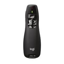 Apresentador sem fio Logitech R400 com Laser Pointer Vermelho, Conexão USB e Pilha Inclusa - 910-001354
